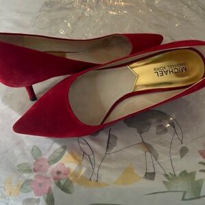 Red is in style now - MK red hills pumps